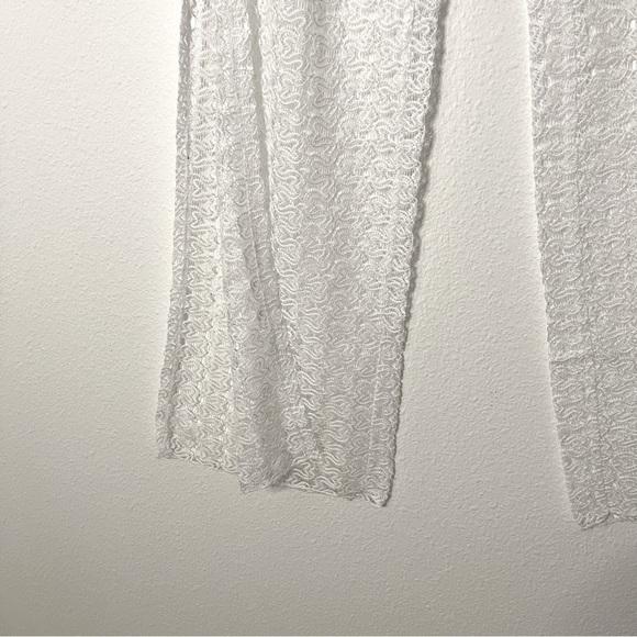 BECCA Split Leg Crochet swimsuit Cover-up Pants size L NWT - Picture 8 of 11